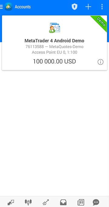 03 فتح حساب تجريبي جديد من خلال منصة MetaTrader 4 للهاتف المحمول