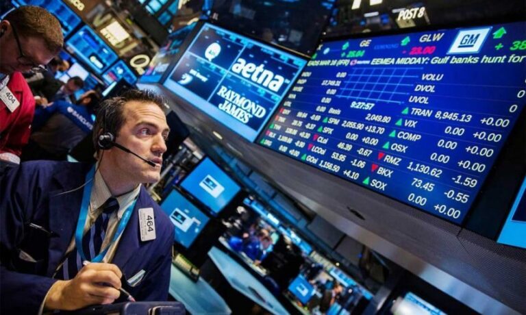 تباين تداولات الأسهم الامريكية وارتفاع داو جونز وانخفاض الأوروبية